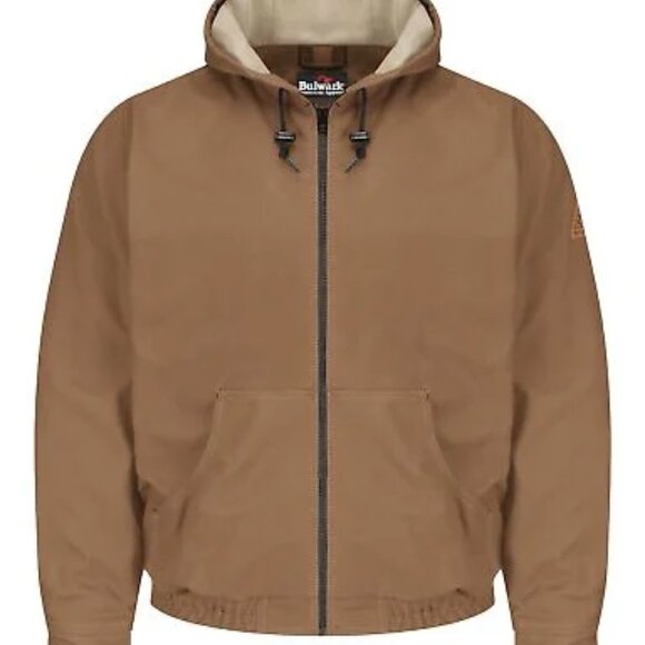 INSULATED COAT COLOR: BROWN DUCK SIZE: S BY: BULWALK - Picture 1 of 12